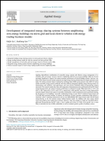 Development of integrated energy sharing systems between neighboring zero-energy buildings via micro-grid and local electric vehicles with energy trading business models