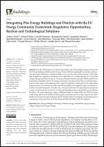 Integrating Plus Energy Buildings and Districts with the EU Energy Community Framework: Regulatory Opportunities, Barriers and Technological Solutions