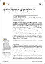 Leveraging Positive Energy Districts Surplus for the Achievement of the Sustainable Development Goals